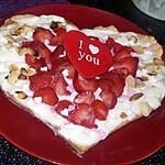 recette Tarte coeur au mascarpone vanillé et aux fraises
