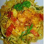 recette Spaghetti Terre-Mer au Curry