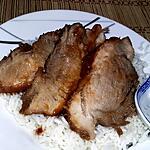 recette Rôtis de porc laqué au vinaigre noir