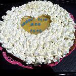 recette Tarte Coeur au citron-chantilly au lait de coco sur biscuits speculoos