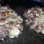 recette Steaks hachés au parmesan et a la mozzarella