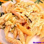 courgette : recette Penne aux courgettes et chèvre frais