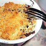 recette Mini crumbles banane-Nutella