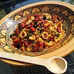 recette Taboulé au calamars poivrons et chorizo