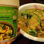 recette Poulet au curry vert