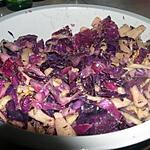recette Salade tiède de chou rouge