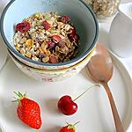 recette Muesli protéiné, super aliments, fruits rouges et fruits secs (sans gluten)