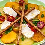 recette Salade de tomates anciennes aux nectarines
