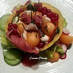 recette Salade composée autour d'un melon