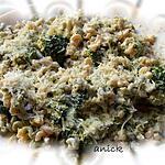 recette coquillettes bariolées aux brocolis et anchois