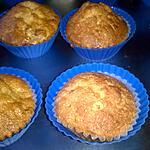 recette MUFFINS AUX BANANES ET NOIX