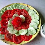 recette Salade concombre tomate sauce noisette