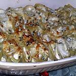 recette Gratin de lasagne roulés farcis a la ricotta, épinards, chorizo