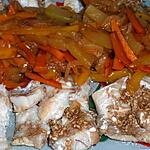recette Pavés de colin au sésame et petits légumes (compatible dukan)