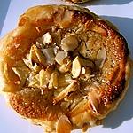recette Tartelettes feuilletées à la pomme et crème d'amande