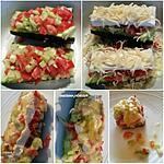 recette Courgette farcie au concombre et tomate, gratinée au Camembert.