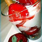 fromage blanc : recette les fraises...mmmmm