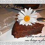 recette Moelleux au chocolat sans laitage ni gluten