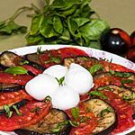 recette Salade de tomates - mozzarella - aubergines