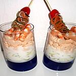 recette Verrine concombre aux deux saumons (compatible dukan)