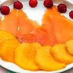 recette Salade de nectarines à la truite fumée et aux framboises