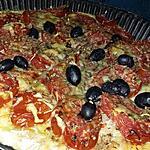 recette Foccacia au thon tomate olives