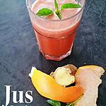 recette Se désaltérer : Jus de Pamplemousse - Gingembre - Basilic