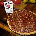 recette Tarte chocolat-pacanes au Bourbon