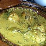 recette Tajine de poulet a la creme