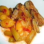 recette POITRINE D'AGNEAU AU CELERI BRANCHE ET POMMES DE TERRE