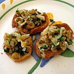 recette Tartines de couteaux de Camaret