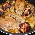 recette CANETTE AUX FIGUES ET AUX RAISINS