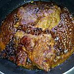 recette Côtes de porc caramélisé au miel