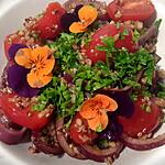 recette Boulghour en salade oignons rouges et tomates cerises