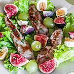 recette Salade de filets de canard aux figues et aux raisins