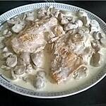 recette ESCALOPE À LA CRÈME CHAMPIGNON