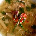 recette Soupe à l'asperge et au crabe