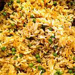 recette Carottes, riz et petits pois épicé au curry en accompagnement