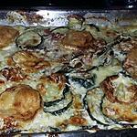 recette Gratin de courgettes au jambon et au chèvre
