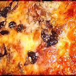 recette pizza olives noires fromage...au feu de bois svp...!