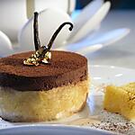 recette Dacquoise aux Amandes, Compote de Coings à la Vanille et Mousse au Chocolat à la Fève Tonka