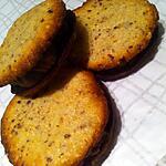 recette Sablés croquants noisettes et chocolat (sans oeufs)