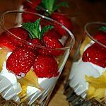 recette Verrines fraises et ananas