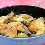 recette Poulet et pommes de terre en cocotte
