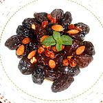 recette PRUNEAUX AU MARSALA ET FRUITS SECS AU MIEL