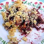 recette Crumble de figues noires et noix