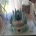 recette Gâteau d'anniversaire Le château de La Reine des Neiges