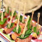 recette Pics aux pêches et jambon de Parme
