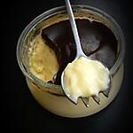 recette Craquant au Chocolat Noir sur Crème Vanille en Petit Pot ... Façon Laitière