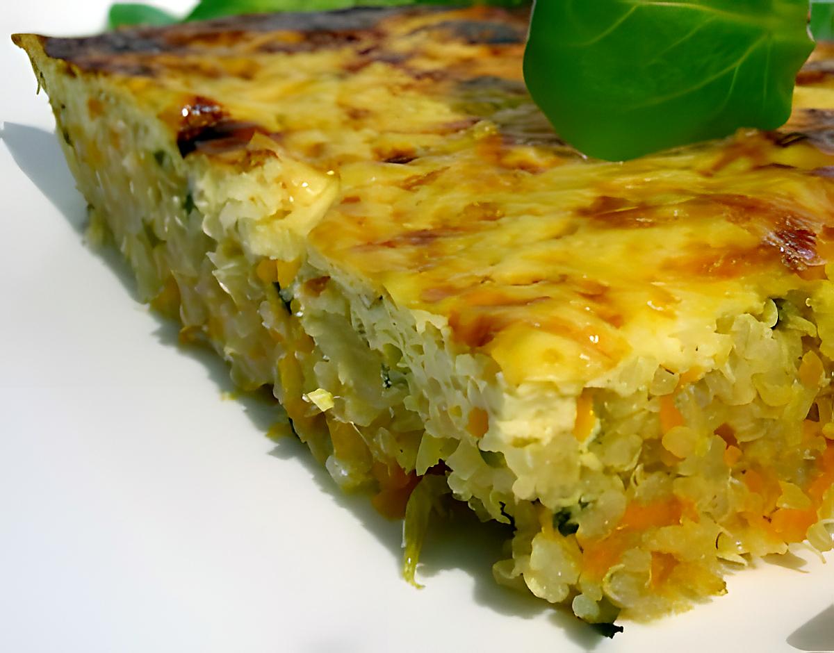 recette Galette de légumes au quinoa